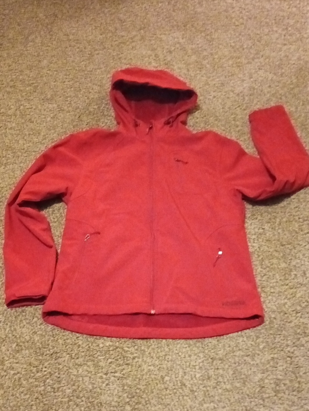 NWOT Double Diamond Supply Co. Red Hooded Jean-Style Jacket